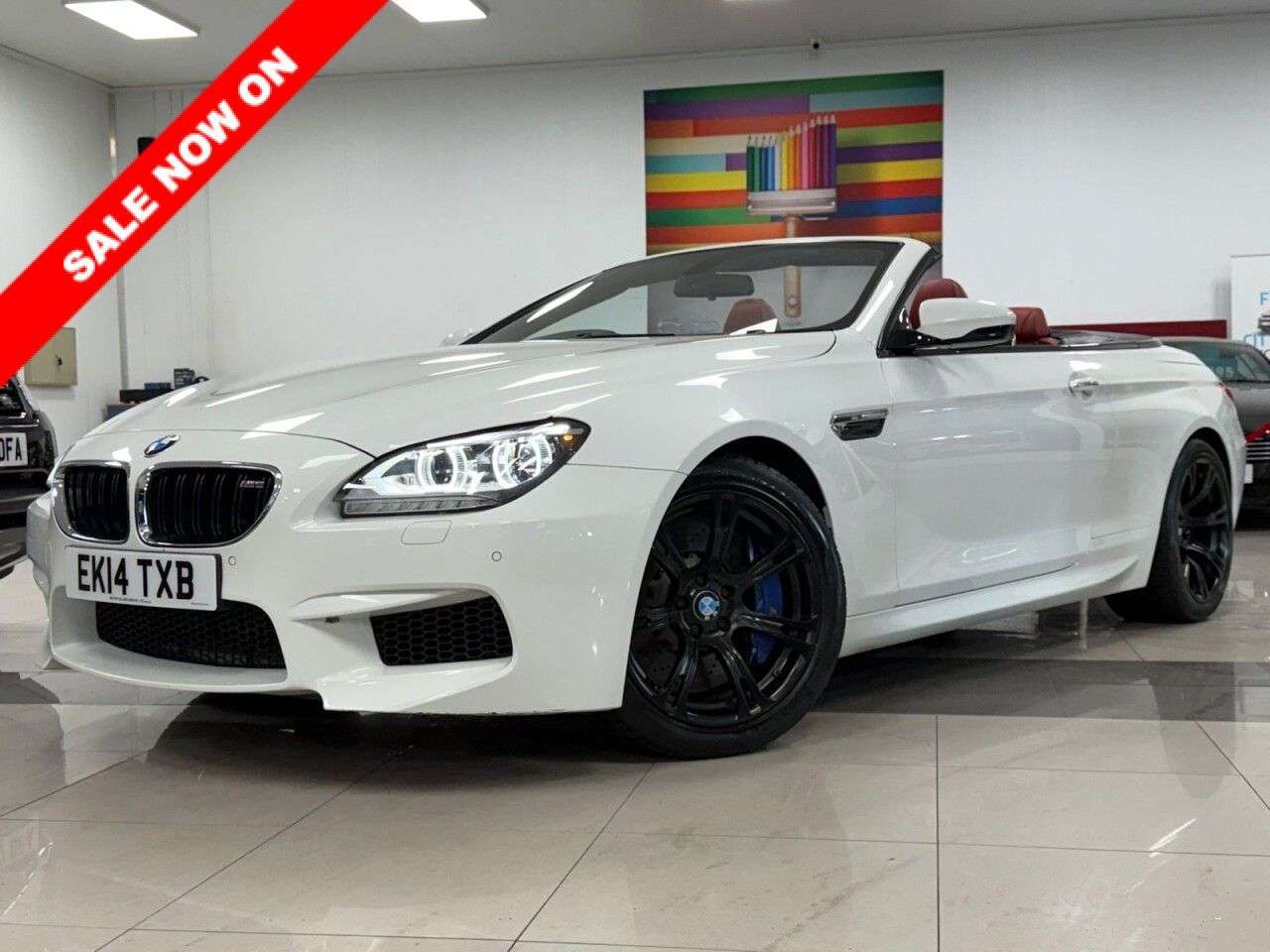 A 2014 BMW M6 4.4 V8 Convertible 2dr Petrol DCT Euro 5 (s/s) (560 ps) HARMON KARDON + RED A 2014 BMW M6 4.4 V8 Convertible 2dr Petrol DCT Euro 5 (s/s) (560 ps) HARMON KARDON + RED