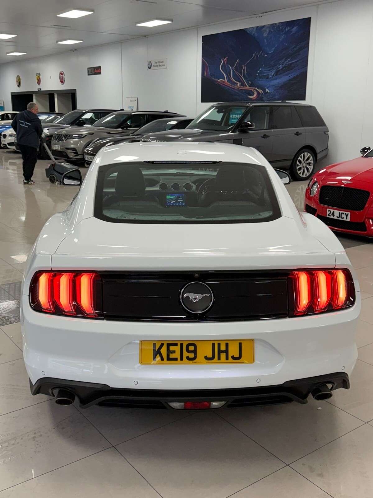 A 2019 FORD MUSTANG 2.3T EcoBoost Fastback 2dr Petrol SelShift Euro 6 (290 ps) OXFORD WHITE & D A 2019 FORD MUSTANG 2.3T EcoBoost Fastback 2dr Petrol SelShift Euro 6 (290 ps) OXFORD WHITE & D