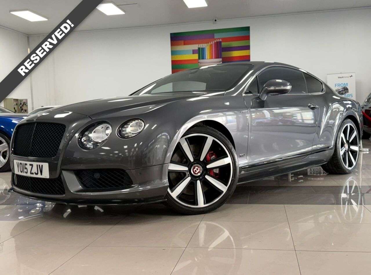 A 2015 BENTLEY CONTINENTAL 4.0 V8 GT S Coupe 2dr Petrol Auto 4WD Euro 5 (528 ps) CONCOURS SERIES + GT A 2015 BENTLEY CONTINENTAL 4.0 V8 GT S Coupe 2dr Petrol Auto 4WD Euro 5 (528 ps) CONCOURS SERIES + GT