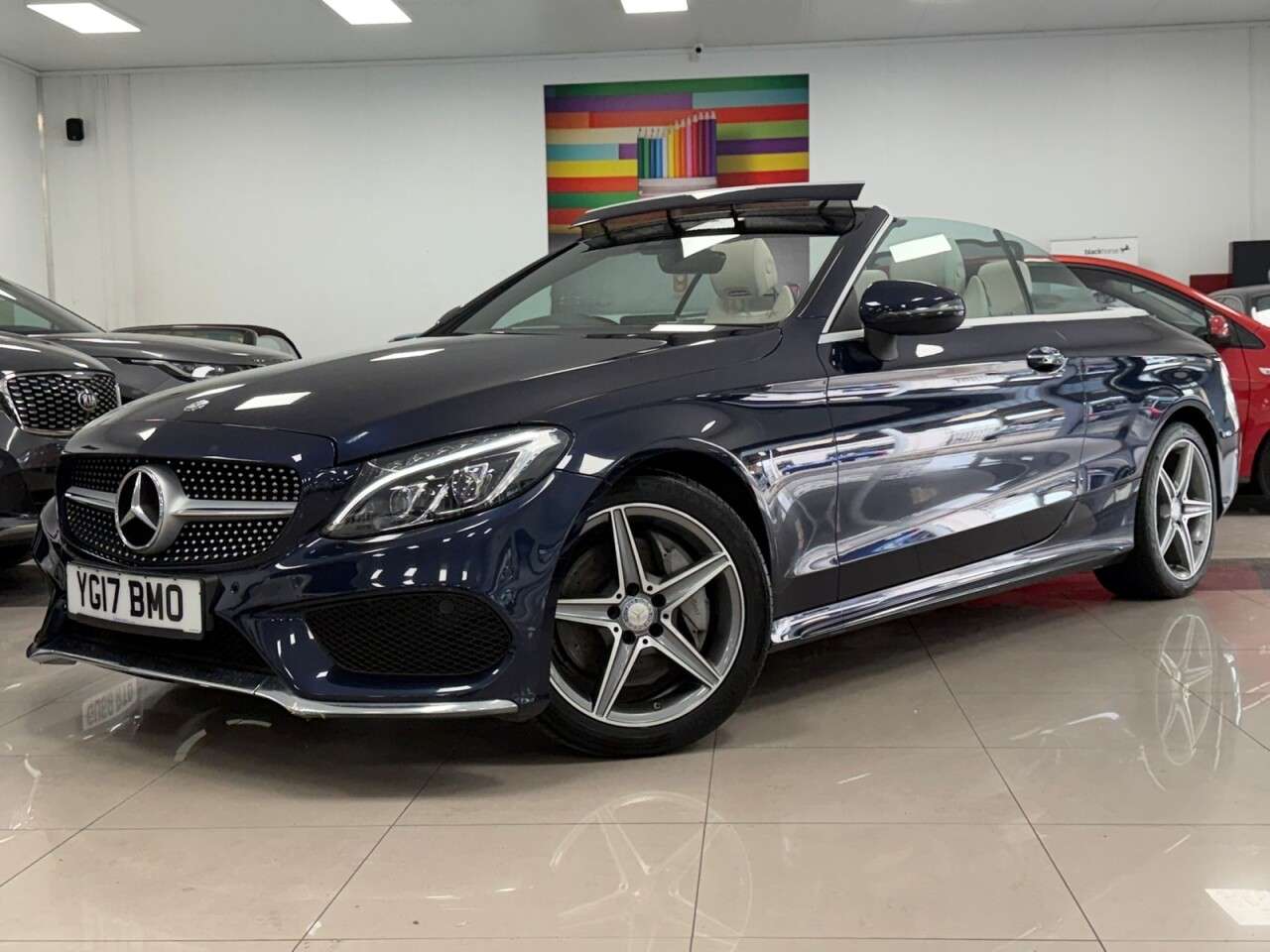 A 2017 MERCEDES-BENZ C-CLASS 2.0 C300 AMG Line Cabriolet 2dr Petrol G-Tronic+ Euro 6 (s/s) (245 ps) AIRS A 2017 MERCEDES-BENZ C-CLASS 2.0 C300 AMG Line Cabriolet 2dr Petrol G-Tronic+ Euro 6 (s/s) (245 ps) AIRS