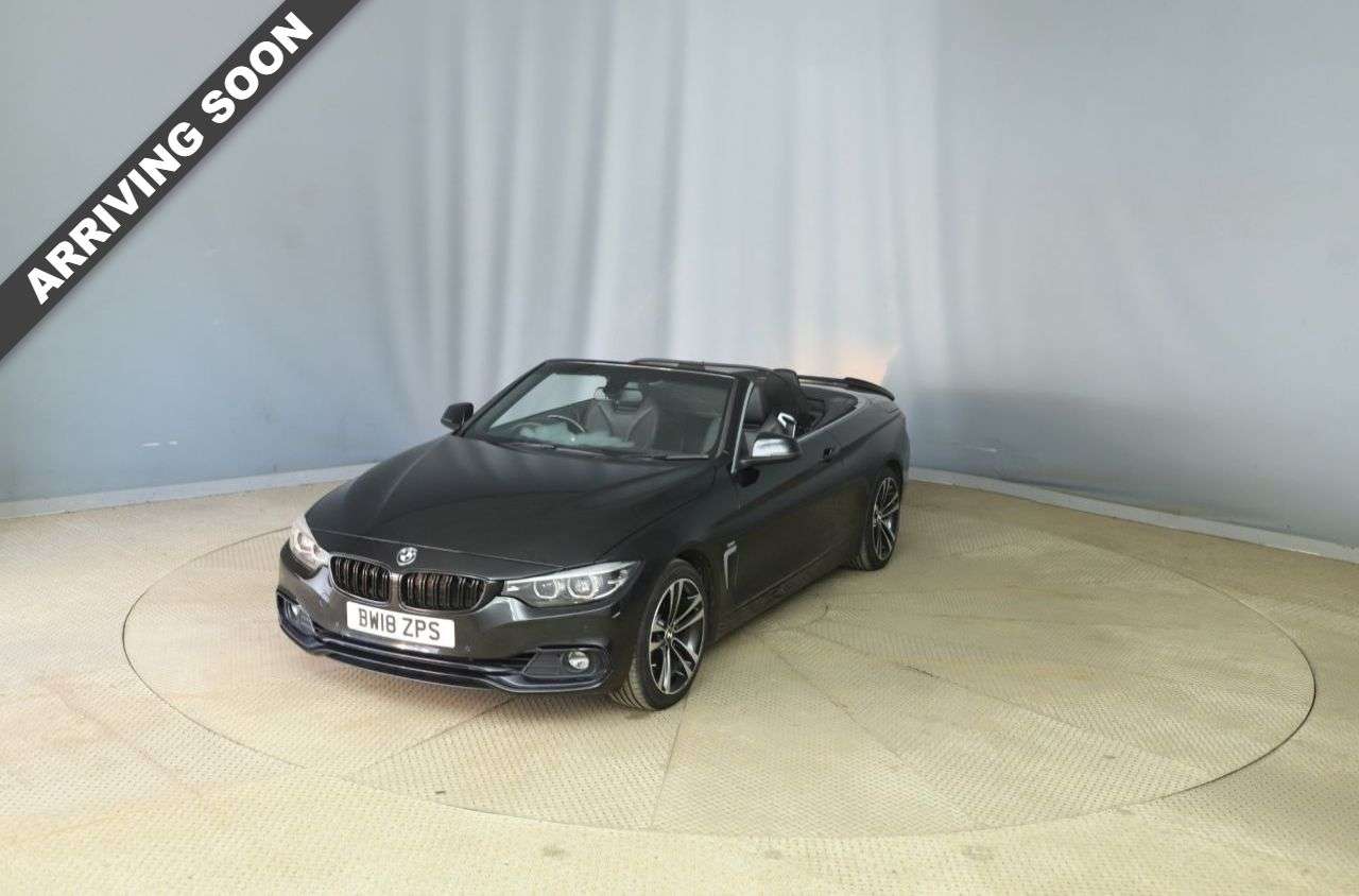 A 2018 BMW 4 SERIES 2.0 420i Sport Convertible 2dr Petrol Auto Euro 6 (s/s) (184 ps) A 2018 BMW 4 SERIES 2.0 420i Sport Convertible 2dr Petrol Auto Euro 6 (s/s) (184 ps)