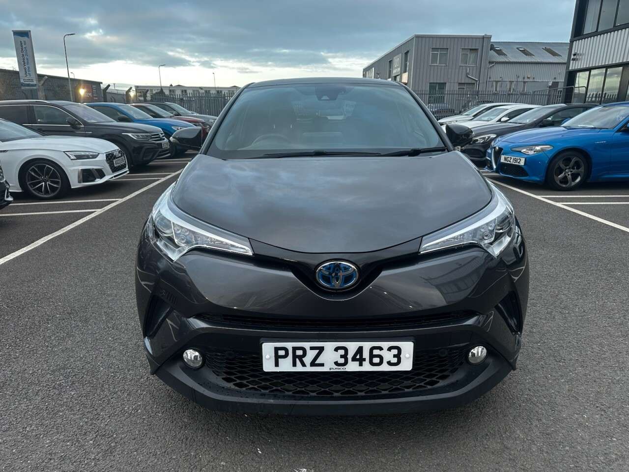 A 2019 TOYOTA C-HR 1.8 VVT-h Excel SUV 5dr Petrol Hybrid CVT Euro 6 (s/s) (122 ps) Front/Rear A 2019 TOYOTA C-HR 1.8 VVT-h Excel SUV 5dr Petrol Hybrid CVT Euro 6 (s/s) (122 ps) Front/Rear
