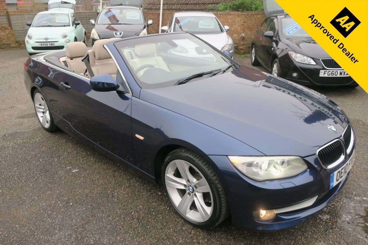 A 2010 BMW 3 SERIES 2.0 320i SE Convertible 2dr Petrol Manual Euro 5 (170 ps) ONE OWNER, SERVIC A 2010 BMW 3 SERIES 2.0 320i SE Convertible 2dr Petrol Manual Euro 5 (170 ps) ONE OWNER, SERVIC