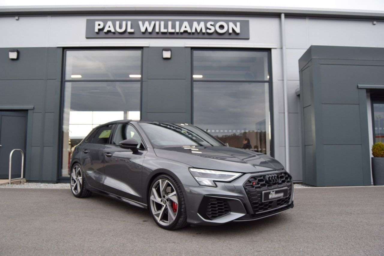 A 2023 AUDI S3 2.0 TFSI Black Edition Sportback 5dr Petrol S Tronic quattro Euro 6 (s/s) ( A 2023 AUDI S3 2.0 TFSI Black Edition Sportback 5dr Petrol S Tronic quattro Euro 6 (s/s) (