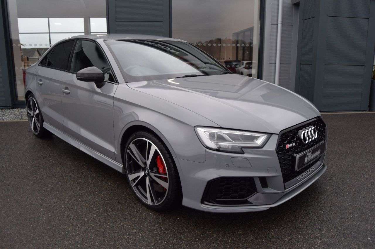 A 2018 AUDI RS3 2.5 TFSI Saloon 4dr Petrol S Tronic quattro Euro 6 (s/s) (400 ps) A 2018 AUDI RS3 2.5 TFSI Saloon 4dr Petrol S Tronic quattro Euro 6 (s/s) (400 ps)