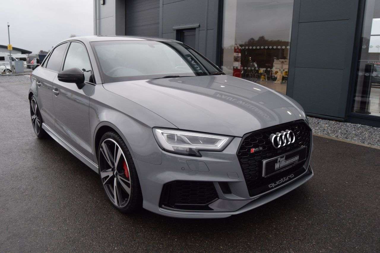 A 2018 AUDI RS3 2.5 TFSI Saloon 4dr Petrol S Tronic quattro Euro 6 (s/s) (400 ps) A 2018 AUDI RS3 2.5 TFSI Saloon 4dr Petrol S Tronic quattro Euro 6 (s/s) (400 ps)