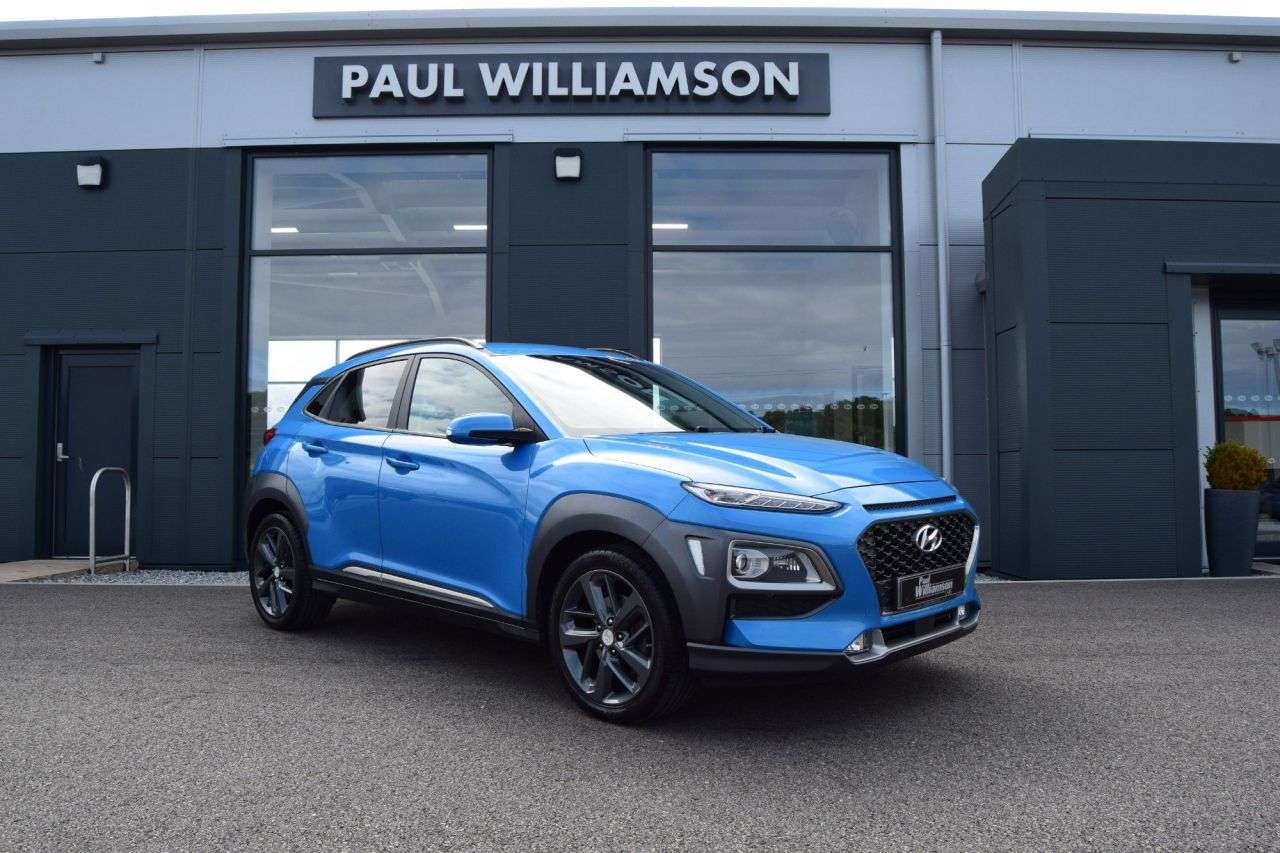 A 2019 HYUNDAI KONA 1.6 T-GDi Premium GT SUV 5dr Petrol DCT 4WD Euro 6 (s/s) (177 ps) A 2019 HYUNDAI KONA 1.6 T-GDi Premium GT SUV 5dr Petrol DCT 4WD Euro 6 (s/s) (177 ps)