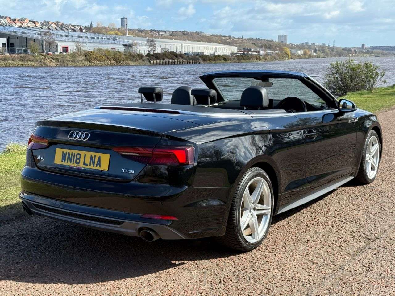 A 2018 AUDI A5 CABRIOLET 2.0 TFSI S line Convertible 2dr Petrol Manual Euro 6 (s/s) (190 ps) JUST IN A 2018 AUDI A5 CABRIOLET 2.0 TFSI S line Convertible 2dr Petrol Manual Euro 6 (s/s) (190 ps) JUST IN