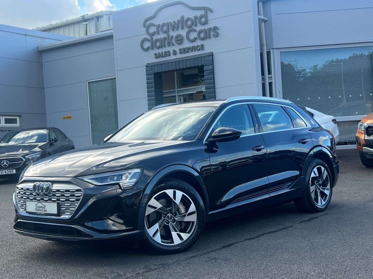 A 2023 AUDI Q8 E-TRON 50 Sport SUV 5dr Electric Auto quattro 95kWh (11kW Charger) (340 ps) A 2023 AUDI Q8 E-TRON 50 Sport SUV 5dr Electric Auto quattro 95kWh (11kW Charger) (340 ps)