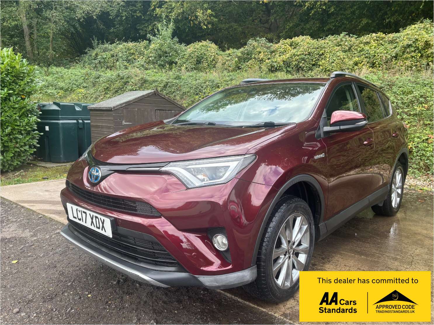 A 2017 TOYOTA RAV4 2.5 VVT-h Excel SUV 5dr Petrol Hybrid CVT 4WD Euro 6 (s/s) (Safety Sense, Nav) (197 ps) A 2017 TOYOTA RAV4 2.5 VVT-h Excel SUV 5dr Petrol Hybrid CVT 4WD Euro 6 (s/s) (Safety Sense, Nav) (197 ps)