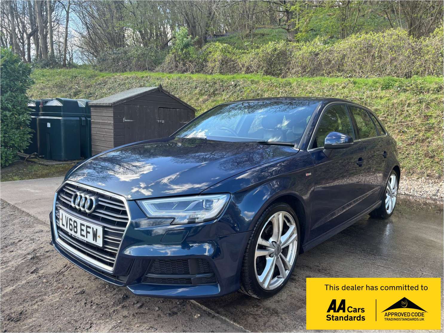 A 2018 AUDI A3 1.5 TFSI CoD 35 S line Sportback 5dr Petrol S Tronic Euro 6 (s/s) (150 ps) A 2018 AUDI A3 1.5 TFSI CoD 35 S line Sportback 5dr Petrol S Tronic Euro 6 (s/s) (150 ps)