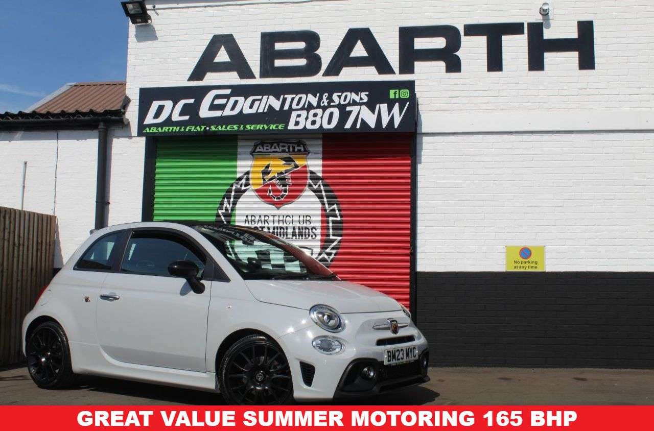 A 2023 ABARTH 595C 1.4 T-Jet F595 Cabrio 2dr Petrol Manual Euro 6 (165 bhp) ONLY 14,000 MILES A 2023 ABARTH 595C 1.4 T-Jet F595 Cabrio 2dr Petrol Manual Euro 6 (165 bhp) ONLY 14,000 MILES