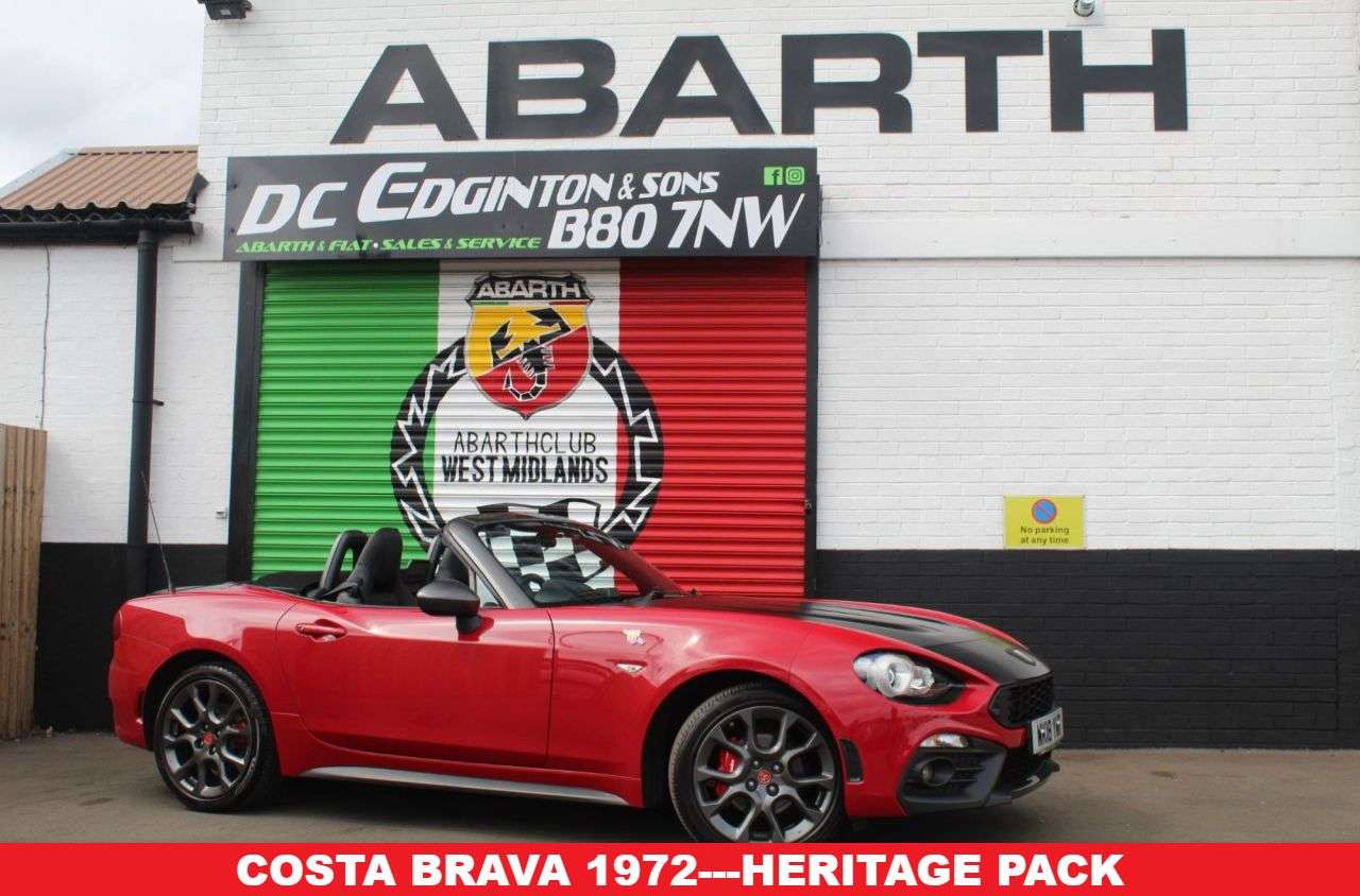 A 2018 ABARTH 124 SPIDER 1.4 MultiAir Convertible 2dr Petrol Manual Euro 6 (170 ps) COSTA BRAVA 1972 A 2018 ABARTH 124 SPIDER 1.4 MultiAir Convertible 2dr Petrol Manual Euro 6 (170 ps) COSTA BRAVA 1972