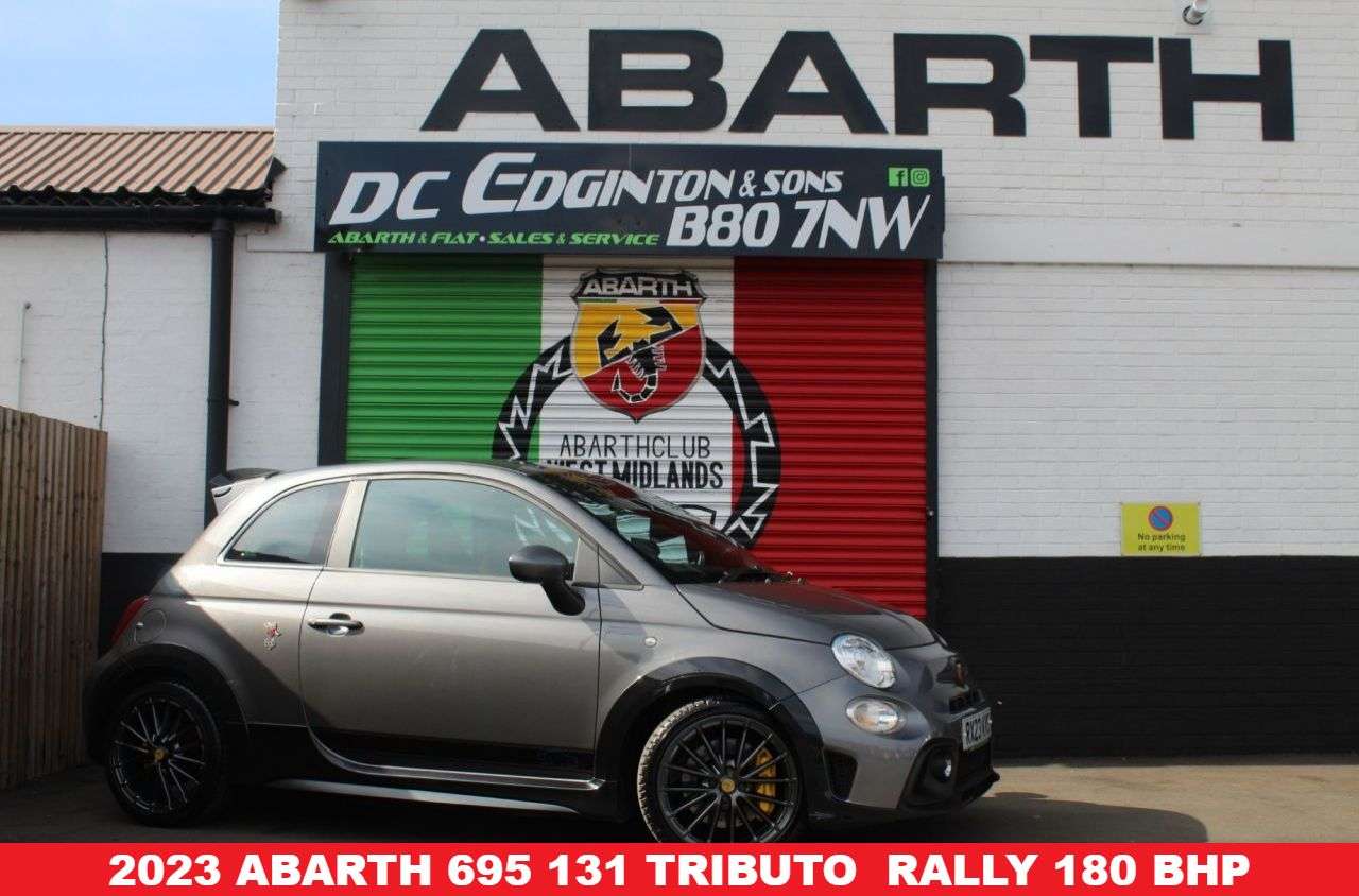 A 2023 ABARTH 695 1.4 T-Jet Tributo 131 Rally Hatchback 3dr Petrol Manual Euro 6 (180 bhp) FI A 2023 ABARTH 695 1.4 T-Jet Tributo 131 Rally Hatchback 3dr Petrol Manual Euro 6 (180 bhp) FI