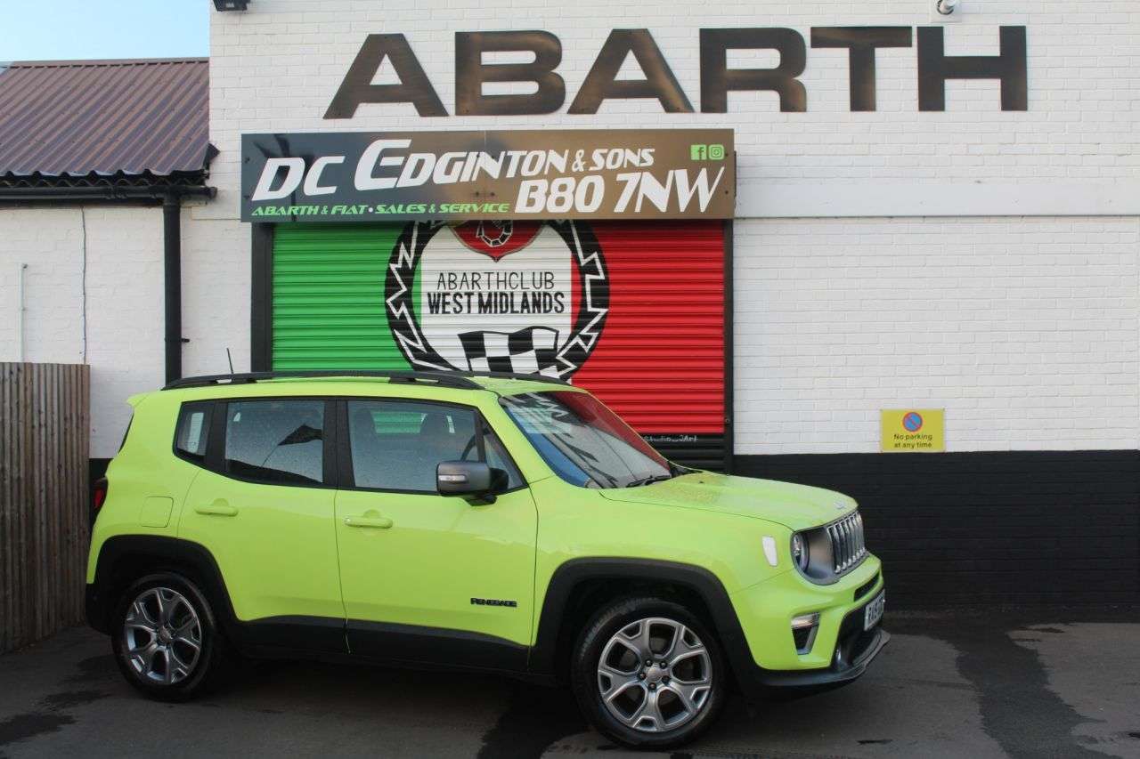 A 2019 JEEP RENEGADE 1.6 MultiJetII Limited SUV 5dr Diesel DDCT Euro 6 (s/s) (120 ps) HYPER GREE A 2019 JEEP RENEGADE 1.6 MultiJetII Limited SUV 5dr Diesel DDCT Euro 6 (s/s) (120 ps) HYPER GREE