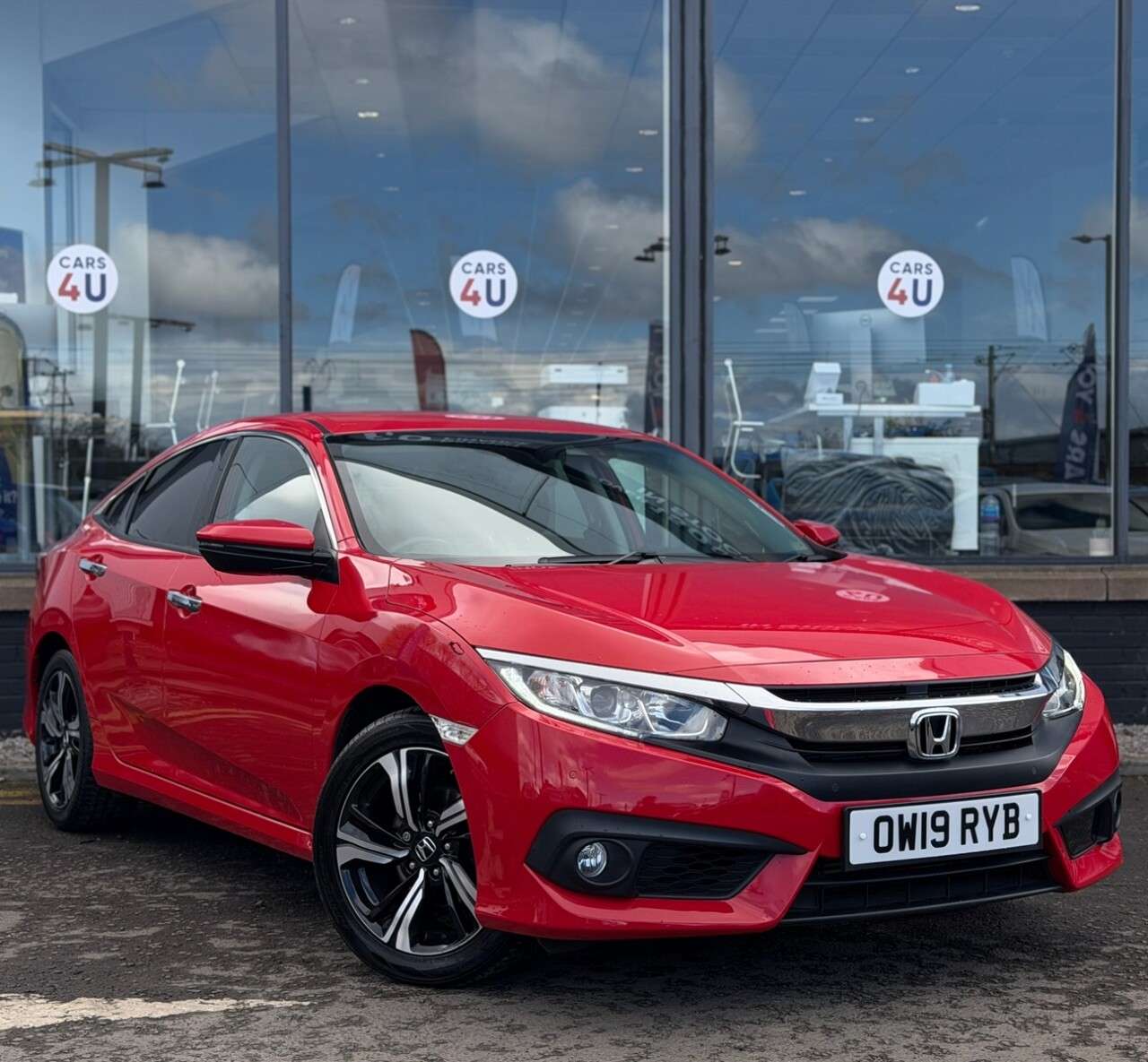 A 2019 HONDA CIVIC 1.0 VTEC Turbo SR Saloon 4dr Petrol CVT Euro 6 (s/s) (126 ps) A 2019 HONDA CIVIC 1.0 VTEC Turbo SR Saloon 4dr Petrol CVT Euro 6 (s/s) (126 ps)