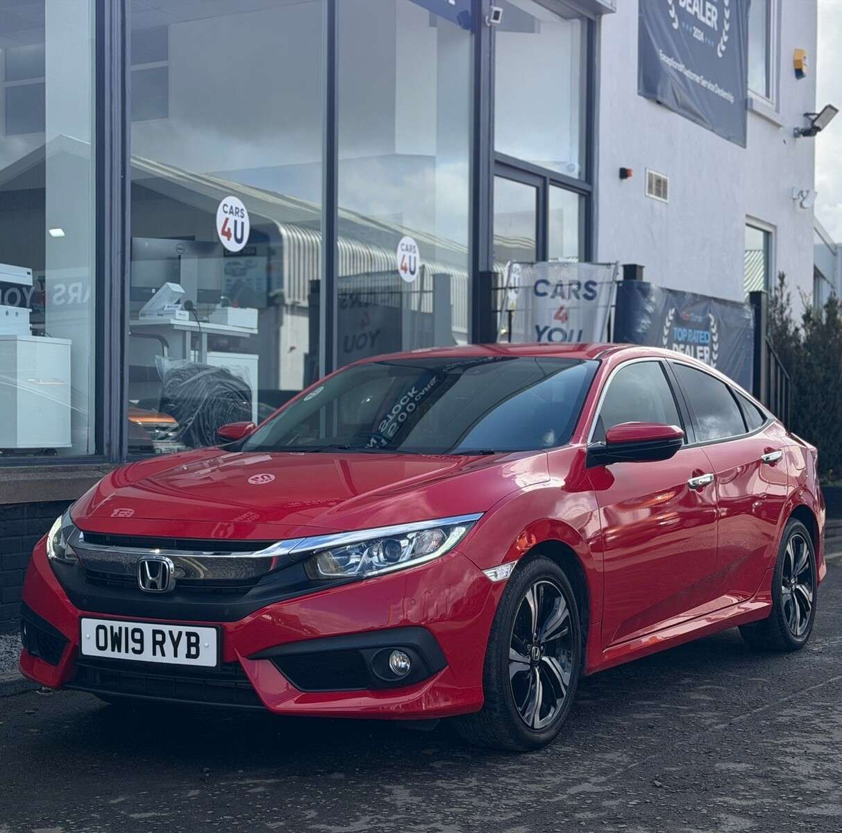 A 2019 HONDA CIVIC 1.0 VTEC Turbo SR Saloon 4dr Petrol CVT Euro 6 (s/s) (126 ps) A 2019 HONDA CIVIC 1.0 VTEC Turbo SR Saloon 4dr Petrol CVT Euro 6 (s/s) (126 ps)