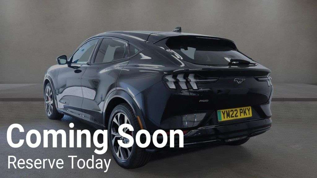 A 2022 FORD MUSTANG MACH-E Extended Range 91kWh SUV 5dr Electric Automatic AWD (351 ps) A 2022 FORD MUSTANG MACH-E Extended Range 91kWh SUV 5dr Electric Automatic AWD (351 ps)