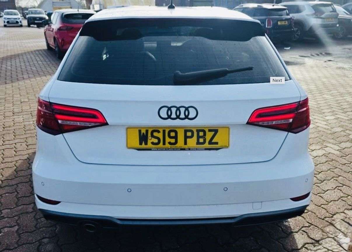A 2019 AUDI A3 1.0 TFSI 30 S line Sportback 5dr Petrol Manual Euro 6 (s/s) (116 ps) WE HAV A 2019 AUDI A3 1.0 TFSI 30 S line Sportback 5dr Petrol Manual Euro 6 (s/s) (116 ps) WE HAV