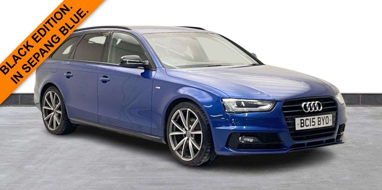 A 2015 AUDI A4 AVANT 2.0 TDI Black Edition Estate 5dr Diesel Manual Euro 6 (s/s) (Nav) (190 ps) A 2015 AUDI A4 AVANT 2.0 TDI Black Edition Estate 5dr Diesel Manual Euro 6 (s/s) (Nav) (190 ps)