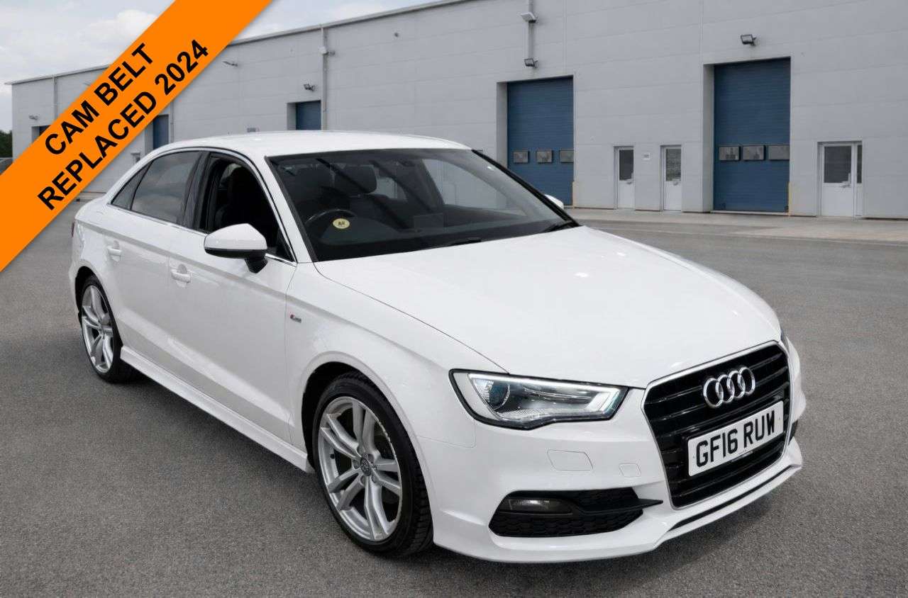 A 2016 AUDI A3 2.0 TDI S line Saloon 4dr Diesel Manual Euro 6 (s/s) (Nav) (150 ps) 12 MONT A 2016 AUDI A3 2.0 TDI S line Saloon 4dr Diesel Manual Euro 6 (s/s) (Nav) (150 ps) 12 MONT