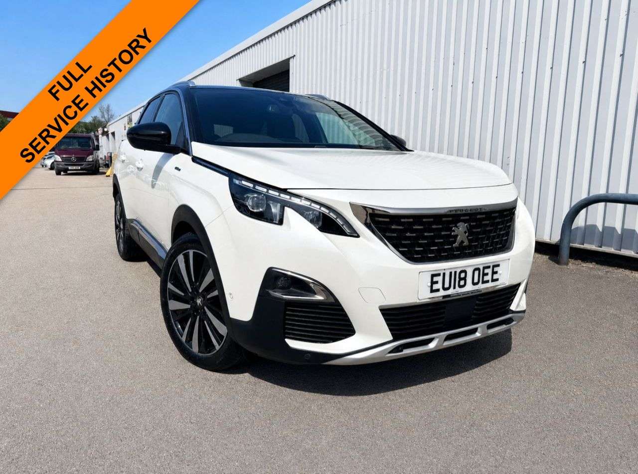 A 2018 PEUGEOT 3008 1.6 THP GT Line SUV 5dr Petrol EAT Euro 6 (s/s) (165 ps) FULL SERVICE HISTO A 2018 PEUGEOT 3008 1.6 THP GT Line SUV 5dr Petrol EAT Euro 6 (s/s) (165 ps) FULL SERVICE HISTO