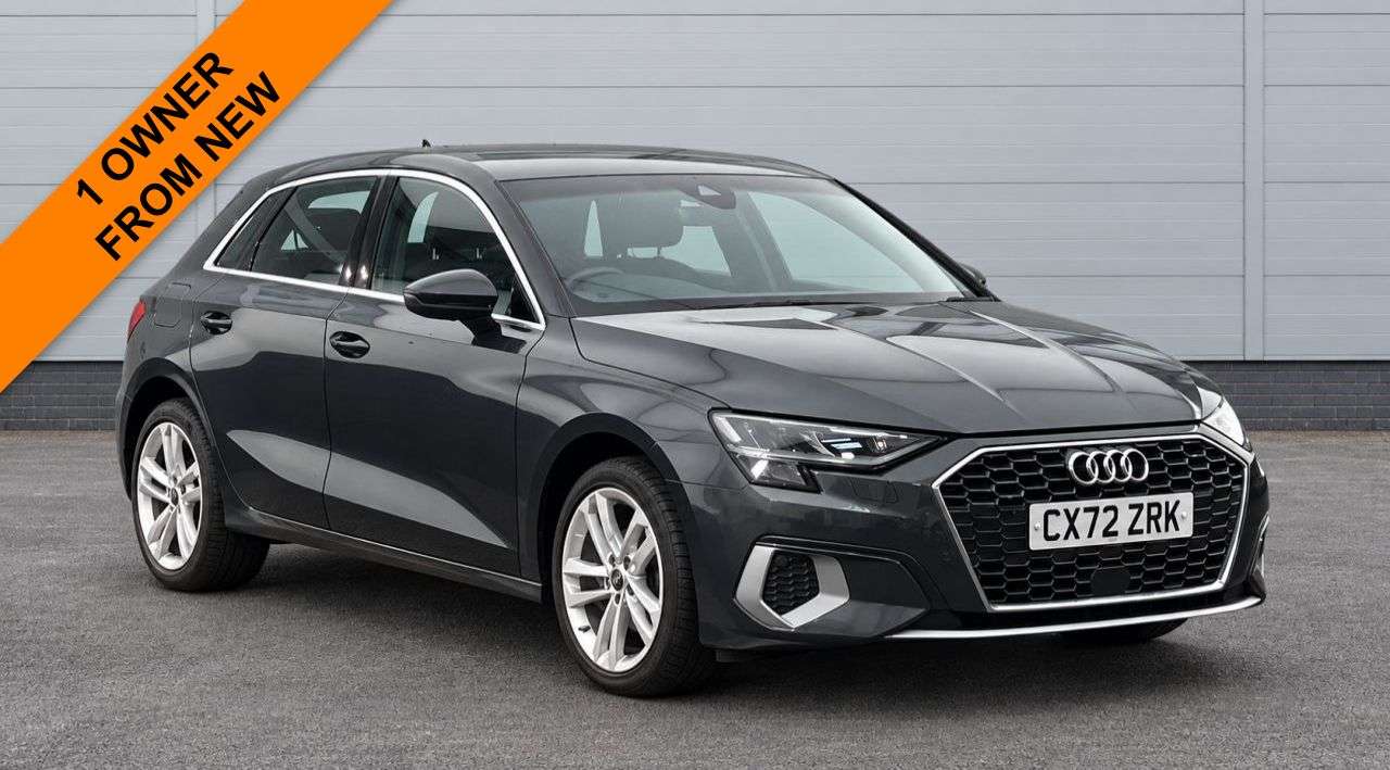 A 2022 AUDI A3 1.0 TFSI 30 Sport Sportback 5dr Petrol Manual Euro 6 (s/s) (110 ps) AUDI SE A 2022 AUDI A3 1.0 TFSI 30 Sport Sportback 5dr Petrol Manual Euro 6 (s/s) (110 ps) AUDI SE