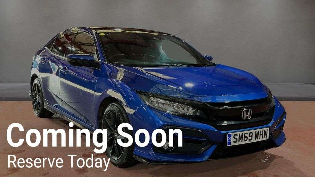 A 2020 HONDA CIVIC 1.0 VTEC Turbo EX Sport Line Hatchback 5dr Petrol Manual Euro 6 (s/s) (126 A 2020 HONDA CIVIC 1.0 VTEC Turbo EX Sport Line Hatchback 5dr Petrol Manual Euro 6 (s/s) (126
