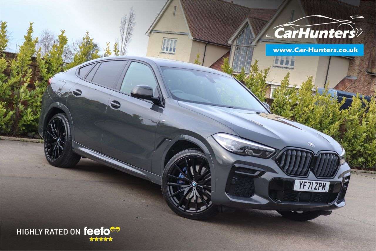 A 2021 BMW X6 3.0 40d MHT M Sport SUV 5dr Diesel Hybrid Auto xDrive Euro 6 (s/s) (340 ps) A 2021 BMW X6 3.0 40d MHT M Sport SUV 5dr Diesel Hybrid Auto xDrive Euro 6 (s/s) (340 ps)