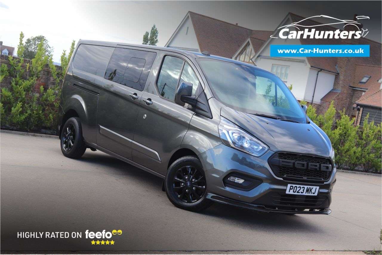 A 2023 FORD TRANSIT CUSTOM 2.0 320 EcoBlue Limited Crew Van Double Cab 5dr Diesel Auto L2 H1 Euro 6 (1 A 2023 FORD TRANSIT CUSTOM 2.0 320 EcoBlue Limited Crew Van Double Cab 5dr Diesel Auto L2 H1 Euro 6 (1